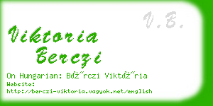 viktoria berczi business card